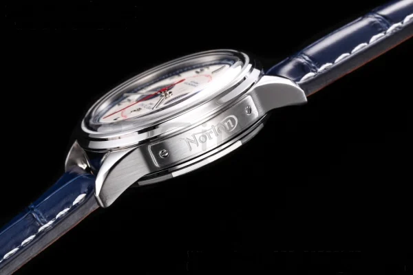Breitling Premier Chrono AB0118221L1P1 SS 42mm BLSF 1:1 Best Edition με γκρι/μπλε καντράν και μπλε δερμάτινο λουράκι A7750 - Super Clone Watch | 1:1 Best Version