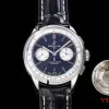 Breitling Premier Chrono AB0118371B1X2 SS 42mm BLSF 1:1 Best Edition Cadran negru / alb pe curea din piele neagră A7750 - Super Clone Watch | 1:1 Best Version