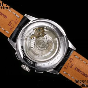 Breitling Premier Chrono AB0118371B1X2 SS 42mm BLSF 1:1 Best Edition Black /White Dial on Black Leather Strap A7750 - Super Clone Watch | 1:1 Best Version
