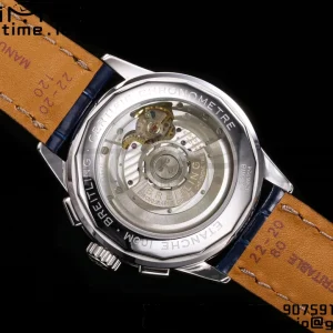 Breitling Premier Chrono AB0118A61C1X2 SS 42mm BLSF 1:1 Best Edition Black /Blue Dial on Blue Leather Strap A7750 - Super Clone Watch | 1:1 Best Version