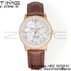 Breitling Navitimer 1 RG 35mm BLS 1:1 Best Edition MOP Diamond Dial on Brown Leather Strap A2824 - Super Clone Watch | 1:1 Best Version