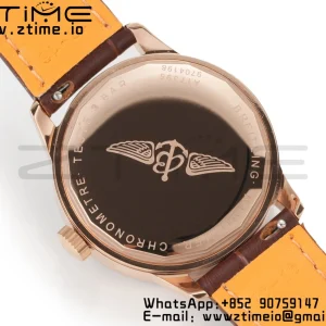 Breitling Navitimer 1 RG 35mm BLS 1:1 Best Edition MOP Diamond Dial on Brown Leather Strap A2824 - Super Clone Watch | 1:1 Best Version