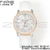 Breitling Navitimer 1 RG 35mm BLS 1:1 Best Edition MOP Diamond Dial on White Leather Strap A2824 - Super Clone Watch | 1:1 Best Version