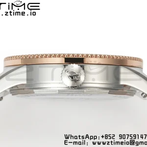 Breitling Navitimer 1 RG 35mm BLS 1:1 Best Edition MOP Diamond Dial on White Leather Strap A2824 - Super Clone Watch | 1:1 Best Version