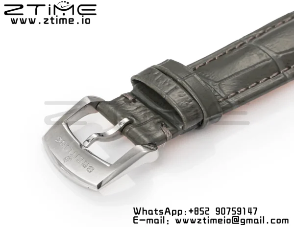 Breitling Navitimer 1 SS 35mm BLS 1:1 Best Edition Black Dial on Black Leather Strap A2824 - Super Clone Watch | 1:1 Best Version