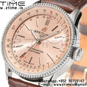 Breitling Navitimer 1 A17395201K1P1 SS 35mm BLS 1:1 Best Edition Quadrante marrone su cinturino in pelle marrone A2824 - Orologio Super Clone | 1:1 Best Version