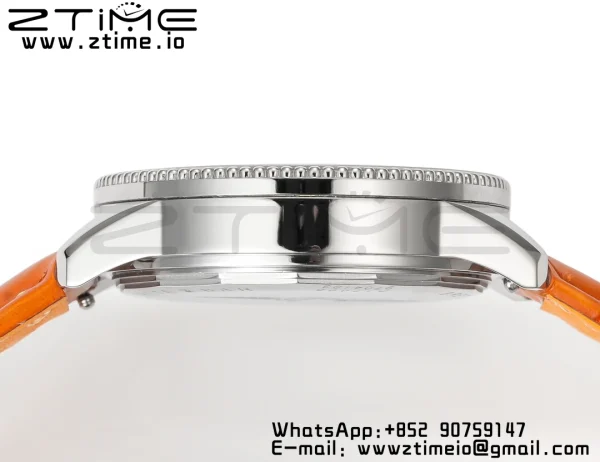 Breitling Navitimer 1 A17395F41G1P3 SS 35mm BLS 1:1 Best Edition Silvery Dial on Brown Leather Strap A2824 - Super Clone Watch | 1:1 Best Version