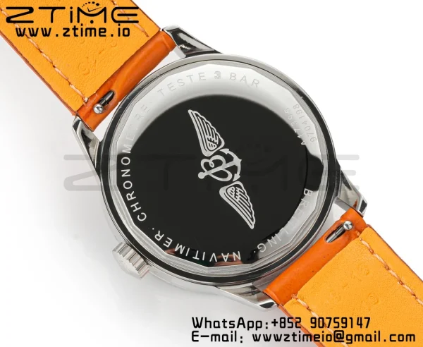 Breitling Navitimer 1 A17395F41G1P3 SS 35mm BLS 1:1 Best Edition Silvery Dial on Brown Leather Strap A2824 - Super Clone Watch | 1:1 Best Version