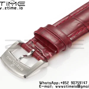 Breitling Navitimer 1 SS 35mm BLS 1:1 Best Edition White Dial on Red Leather Strap A2824 - Super Clone Watch | 1:1 Best Version