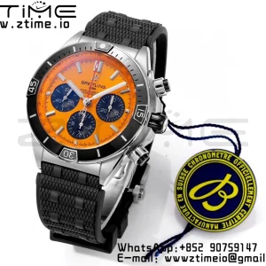 Breitling Chronomat B01 AB01364A1I1S1 44mm SS BLS 1:1 Best Edition  Yellow Dial on Black Rubber Strap A7750 - Super Clone Watch | 1:1 Best Version