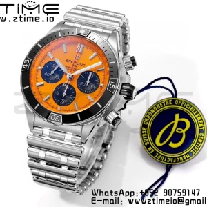 Breitling Chronomat B01 AB01364A1I1S1 44mm SS BLS 1:1 Best Edition Yellow Dial on Stainless Steel Strap A7750 - Super Clone Watch | 1:1 Best Version