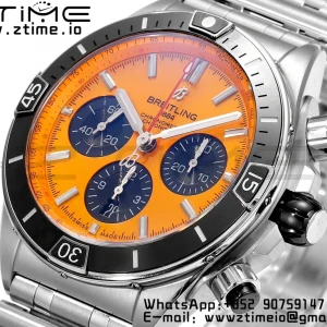 Breitling Chronomat B01 AB01364A1I1S1 44mm SS BLS 1:1 Best Edition Yellow Dial on Stainless Steel Strap A7750 - Super Clone Watch | 1:1 Best Version