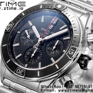 Breitling Chronomat B01 AB0136251B2S1 44mm SS BLS 1:1 Best Edition Black Dial on Stainless Steel Strap A7750 - Super Clone Watch | 1:1 Best Version