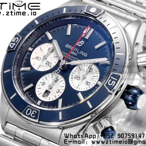 Breitling Chronomat B01 AB0136161C1A1 44mm SS BLS 1:1 Best Edition  Blue Dial on Stainless Steel Strap A7750 - Super Clone Watch | 1:1 Best Version