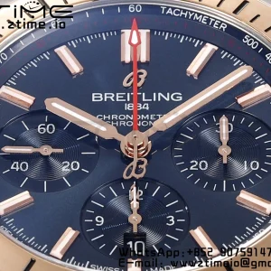 ブライトリング クロノマット B01 UB0134101C1U1 42mm SS BLS 1:1 ベストエディション ブルーダイアル ブラックラバーストラップ A7750 - スーパークローンウォッチ｜1:1 ベストバージョン