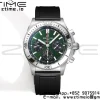 Breitling Chronomat B01 AB01343A1L1A1 42mm SS BLS 1:1 Best Edition Quadrante verde su cinturino in gomma nera A7750 - Orologio Super Clone | 1:1 Best Version