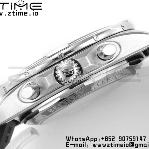 Breitling Chronomat B01 AB01343A1L1A1 42mm SS BLS 1:1 Best Edition Green Dial on Black Rubber Strap A7750 - Super Clone Watch | 1:1 Best Version