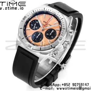 Breitling Chronomat B01 AB0134101C1A1 42mm SS BLS 1:1 Best Edition Blue Dial on Black Rubber Strap A7750 - Super Clone Watch | 1:1 Best Version
