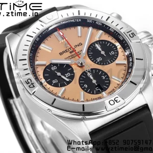 Breitling Chronomat B01 AB0134101C1A1 42mm SS BLS 1:1 Best Edition Blue Dial on Black Rubber Strap A7750 - Super Clone Watch | 1:1 Best Version