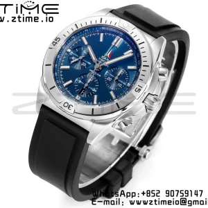 ブライトリング クロノマット B01 AB01344A1C1A1 42mm SS BLS 1:1 ベストエディション ブルーダイアル ブラックラバーストラップ A7750 - スーパークローンウォッチ｜1:1 ベストバージョン