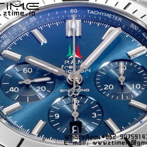 ブライトリング クロノマット B01 AB01344A1C1A1 42mm SS BLS 1:1 ベストエディション ブルーダイアル ブラックラバーストラップ A7750 - スーパークローンウォッチ｜1:1 ベストバージョン