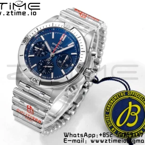 Breitling Chronomat B01 AB01344A1C1A1 42mm SS BLS 1:1 Best Edition Cadran albastru pe curea din oțel inoxidabil A7750 - Super Clone Watch | 1:1 Best Version