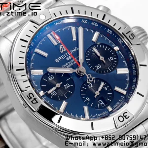 Breitling Chronomat B01 AB01344A1C1A1 42mm SS BLS 1:1 Best Edition Cadran albastru pe curea din oțel inoxidabil A7750 - Super Clone Watch | 1:1 Best Version