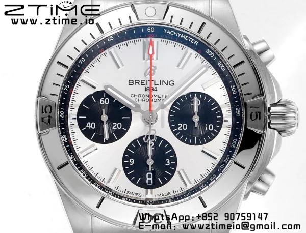 ブライトリング クロノマット B01 AB0134101G1A1 42mm SS BLS 1:1 ベストエディション シルバーダイアル ステンレススチール ストラップ A7750 - スーパークローン時計｜1:1 ベストバージョン