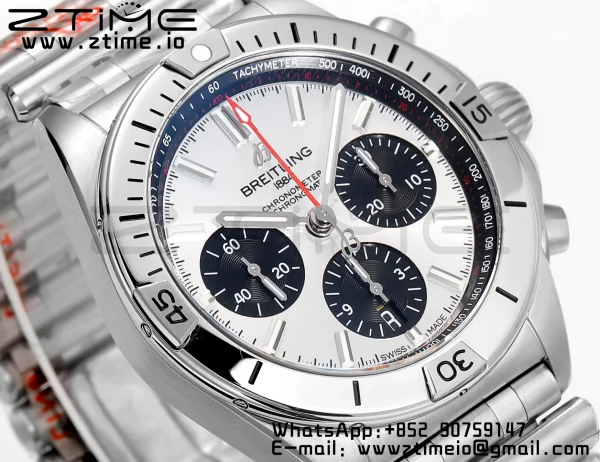 ブライトリング クロノマット B01 AB0134101G1A1 42mm SS BLS 1:1 ベストエディション シルバーダイアル ステンレススチール ストラップ A7750 - スーパークローン時計｜1:1 ベストバージョン