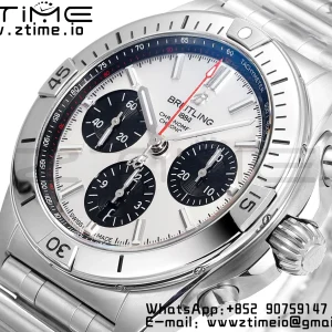 ブライトリング クロノマット B01 AB0134101G1A1 42mm SS BLS 1:1 ベストエディション シルバーダイアル ステンレススチール ストラップ A7750 - スーパークローン時計｜1:1 ベストバージョン