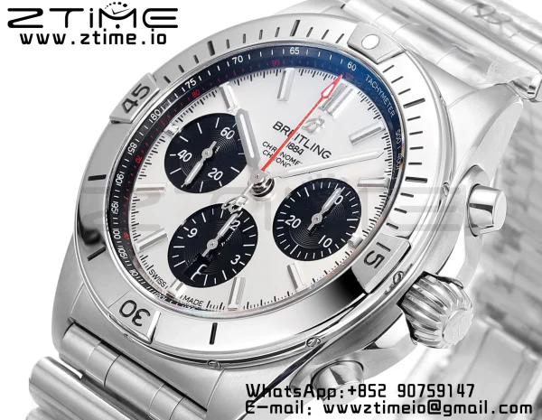 ブライトリング クロノマット B01 AB0134101G1A1 42mm SS BLS 1:1 ベストエディション シルバーダイアル ステンレススチール ストラップ A7750 - スーパークローン時計｜1:1 ベストバージョン