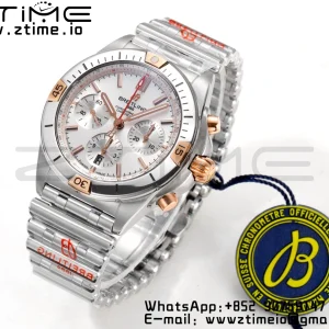 Breitling Chronomat B01 IB0134101G1A1 42mm SS BLS 1:1 Best Edition Quadrante bianco su cinturino in acciaio A7750 - Orologio Super Clone | 1:1 Best Version