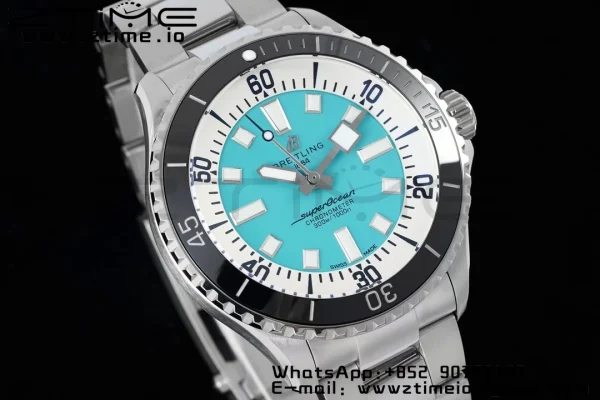 Breitling SuperOcean Automatic 42 SS BLSF 1:1 Best Edition Blue Dial on  Stainless Steel Strap A2824 - Super Clone Watch | 1:1 Best Version