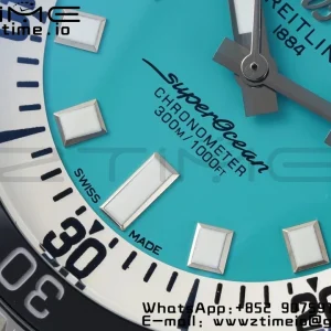 Breitling SuperOcean Automatic 42 SS BLSF 1:1 Best Edition Blue Dial on  Stainless Steel Strap A2824 - Super Clone Watch | 1:1 Best Version