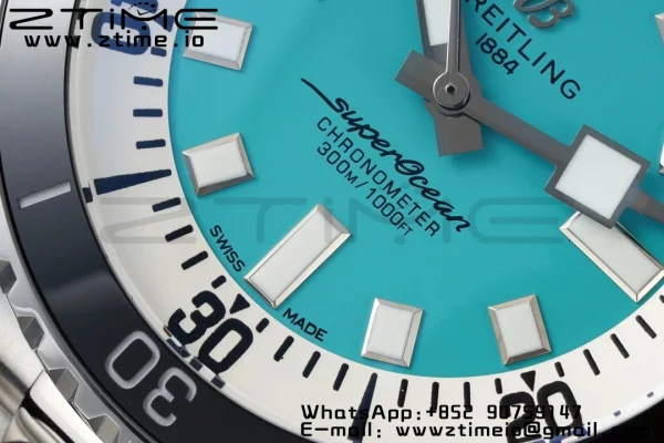 Breitling SuperOcean Automatic 42 SS BLSF 1:1 Best Edition Blue Dial on  Stainless Steel Strap A2824 - Super Clone Watch | 1:1 Best Version
