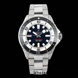 Breitling SuperOcean Automatic A17375211B1A1 42 SS BLSF 1:1 Best Edition Black Dial on  Stainless Steel Strap A2824 - Super Clone Watch | 1:1 Best Version