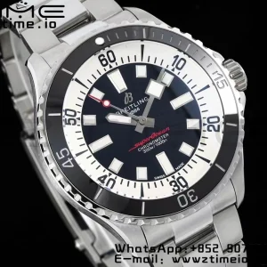 Breitling SuperOcean Automatic A17375211B1A1 42 SS BLSF 1:1 Best Edition Black Dial on  Stainless Steel Strap A2824 - Super Clone Watch | 1:1 Best Version