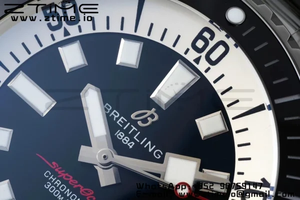 Breitling SuperOcean Automatic A17375211B1A1 42 SS BLSF 1:1 Best Edition Black Dial on  Stainless Steel Strap A2824 - Super Clone Watch | 1:1 Best Version