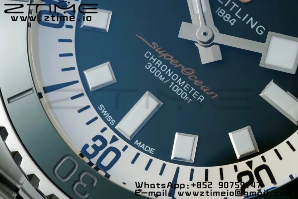 Breitling SuperOcean Automatic 42 SS BLSF 1:1 Best Edition Green Dial on  Stainless Steel Strap A2824 - Super Clone Watch | 1:1 Best Version