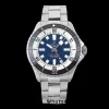 Breitling SuperOcean Automatic 42 SS BLSF 1:1 Best Edition Blue Dial on Stainless Steel Strap A2824 - Super Clone Watch | 1:1 Best Version