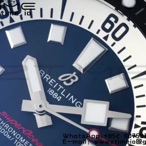 Breitling SuperOcean Automatic 42 SS BLSF 1:1 Best Edition Blue Dial on Stainless Steel Strap A2824 - Super Clone Watch | 1:1 Best Version