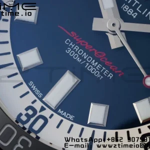 Breitling SuperOcean Automatic 42 SS BLSF 1:1 Best Edition Blue Dial on Stainless Steel Strap A2824 - Super Clone Watch | 1:1 Best Version