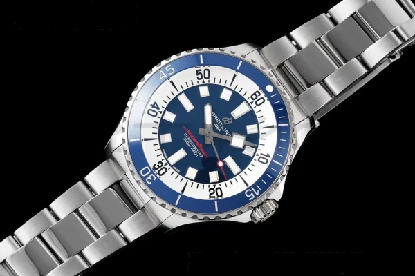 Breitling SuperOcean Automatic A17375E71C1A1 42 SS BLSF 1:1 Best Edition Blue Dial on Stainless Steel Strap A2824 - Super Clone Watch | 1:1 Best Version