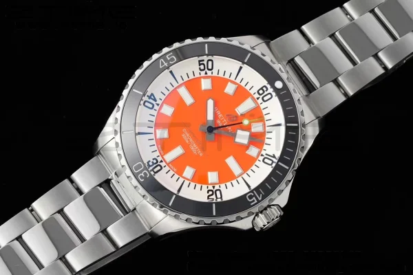 Breitling SuperOcean Automatic 42 SS BLSF 1:1 Best Edition Red Dial on Stainless Steel Strap A2824 - Super Clone Watch | 1:1 Best Version