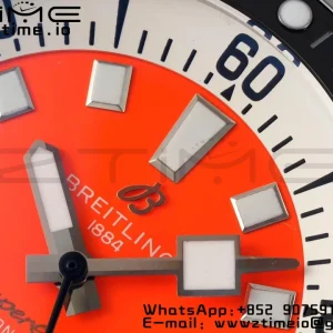 Breitling SuperOcean Automatic 42 SS BLSF 1:1 Best Edition Red Dial on Stainless Steel Strap A2824 - Super Clone Watch | 1:1 Best Version