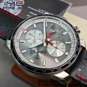 Chopard Mille Miglia 168571 SS V7F 1:1 Best Edition Quadrante grigio su cinturino in gomma marrone A7750 al Cal.107179 - Orologio Super Clone | 1:1 Best Version