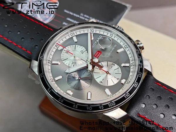 Chopard Mille Miglia 168571 SS V7F 1:1 Best Edition Quadrante grigio su cinturino in gomma marrone A7750 al Cal.107179 - Orologio Super Clone | 1:1 Best Version