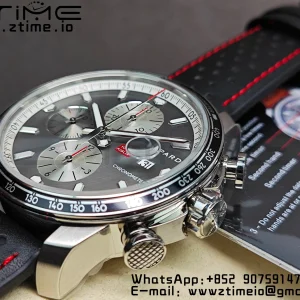 Chopard Mille Miglia 168571 SS V7F 1:1 Best Edition Quadrante grigio su cinturino in gomma marrone A7750 al Cal.107179 - Orologio Super Clone | 1:1 Best Version