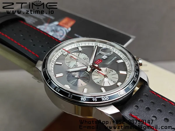 Chopard Mille Miglia 168571 SS V7F 1:1 Best Edition Quadrante grigio su cinturino in gomma marrone A7750 al Cal.107179 - Orologio Super Clone | 1:1 Best Version