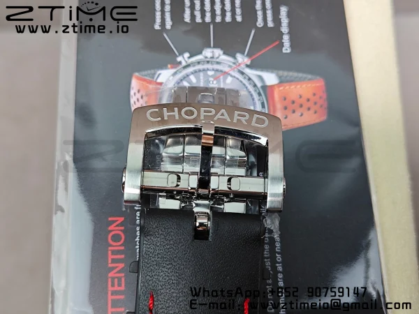 Chopard Mille Miglia 168571 SS V7F 1:1 Best Edition Quadrante grigio su cinturino in gomma marrone A7750 al Cal.107179 - Orologio Super Clone | 1:1 Best Version
